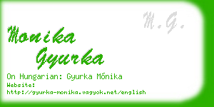 monika gyurka business card