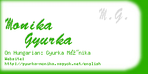 monika gyurka business card